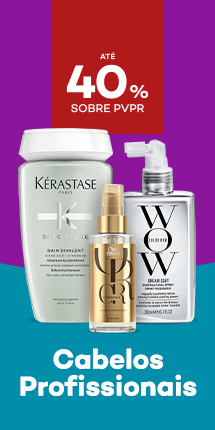 Cuidados Cabelo Profissional com destaque promocional at&eacute; 40% sobre pre&ccedil;o de Venda ao P&uacute;blico Recomendado
